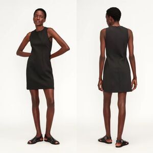 Everlane Black Sleeveless Mini Shift Dress